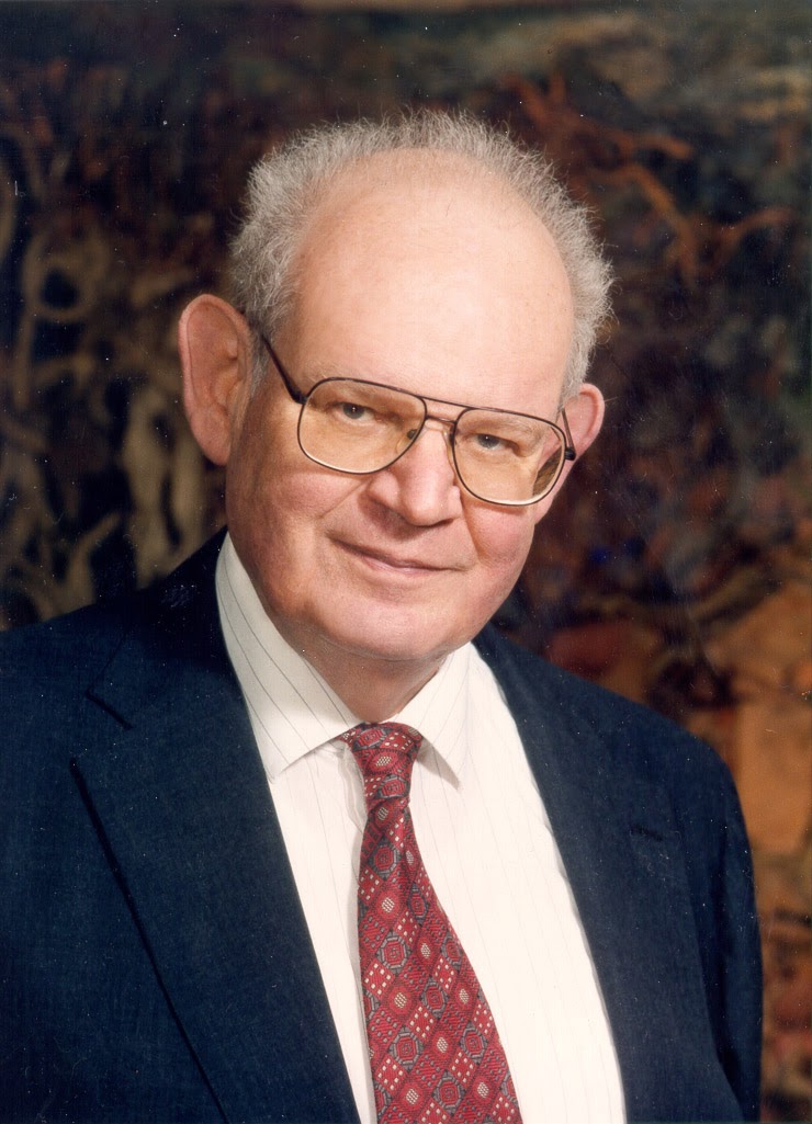 A portrait of Benoit Mandelbrot who discovered fractals