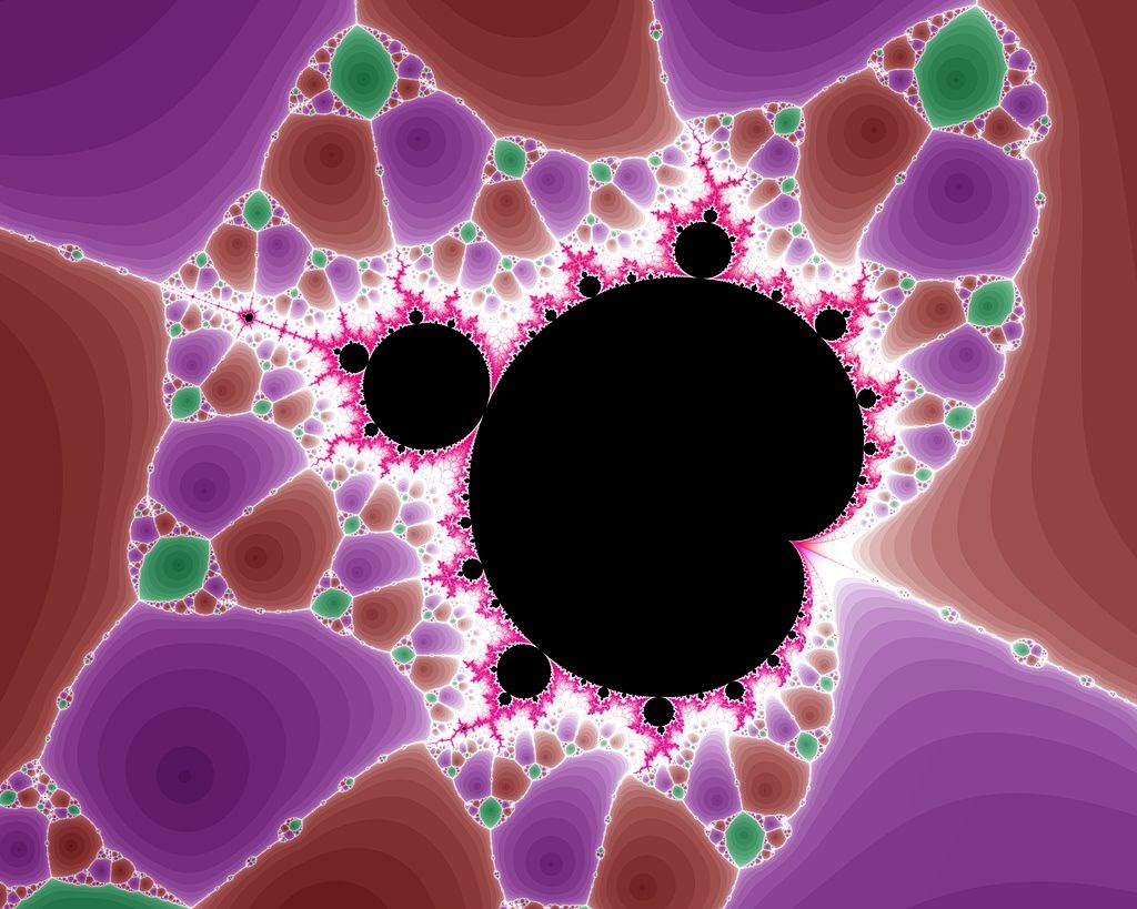 An example of a Mandelbrot fractal