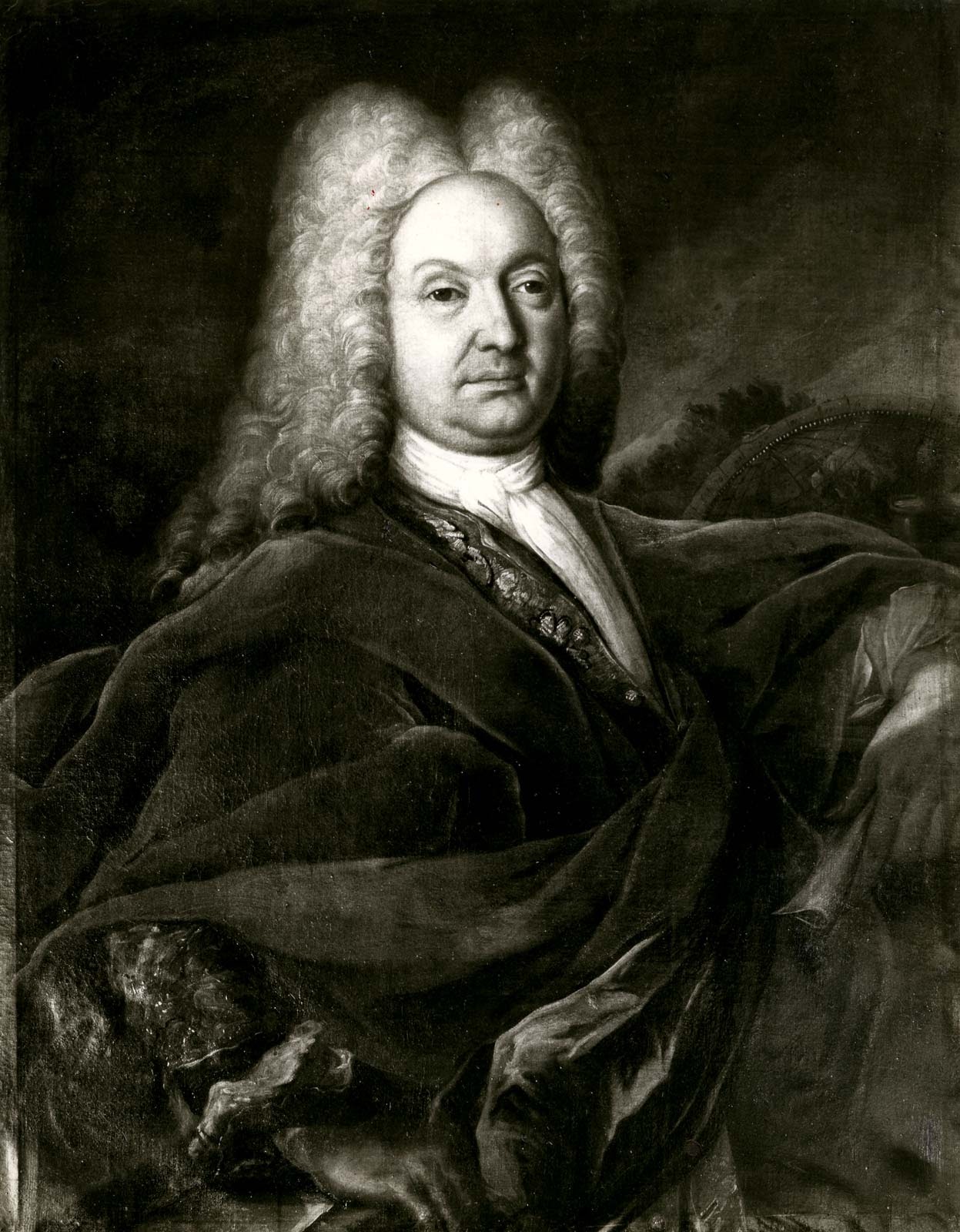 Portrait of Johann Bernoulli one of the eight Mathematical Geniuses of the family